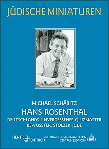 Hans Rosenthal Deutschlands Unvergessener Quizmaster Und Bewusster Stolzer Jude Judische Miniaturen Amazon De Schabitz Frank Spiegel Paul Flatow Curth Bucher