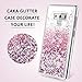 Caka Galaxy Note 9 Case, Galaxy Note 9 Glitter Case Liquid Series Sparkle Fashion Bling Luxury Flowing Liquid Floating Glitter Soft TPU Clear Case for Samsung Galaxy Note 9 (Rose Gold)
