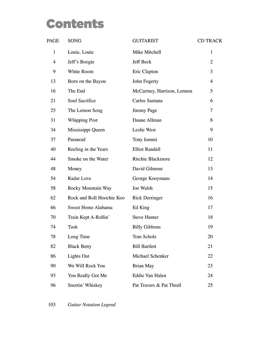 Dave Rubin: 25 Great Classic Rock Guitar Solos: Transcriptions * Lessons * Bios * Photos