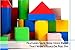 Cubbie Lee 50 pc Classic Wooden Building Blocks Set w/ Storage Bucket - for 3, 4, 5 Year Preschool Age Kids - Hardwood Colorful Safe Wood Blocks for Boys & Girls - Basic Build & Play Stacking Toy