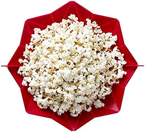 Folding Microwave Popcorn Popper/Popcorn bucket (red)