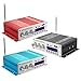 WINGONEER Mini Bluetooth Hi-Fi Stereo Audio AMP Amplifier Bass Booster MP4 12V Support FM/MP3/TF/USB/DVD for Car Motorcycle Car Auto CD DVD