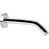 NearMoon Shower Arm with Flange, Made of 304 Stainless Steel Shower Extension Extender Pipe, Wall-Mounted for Fixed Bathroom Showerhead, Never Rust (10 Inch, Chrome Finish)