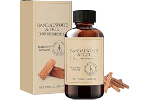 Sandalwood Essential Oil, Natural Aromatherapy Oil for Diffuser and Aromatherapy, Skin, Massage, Candle and Soap Making Fragr
