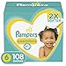 Diapers Size 6, 108 Count - Pampers Swaddlers Disposable Baby Diapers, ONE MONTH SUPPLY primary