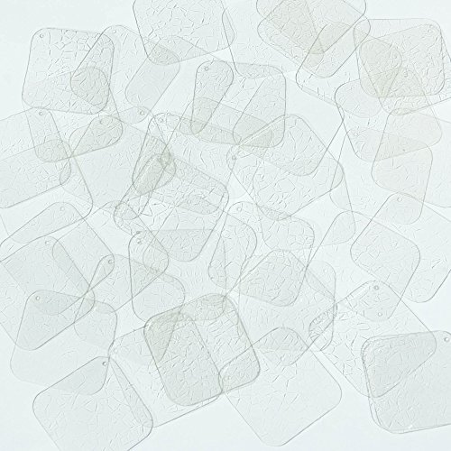 Crystal Crackle Mosaic Sequin Square Diamond 1.5 inch Metallic Couture Loose Paillettes. Made in USA.