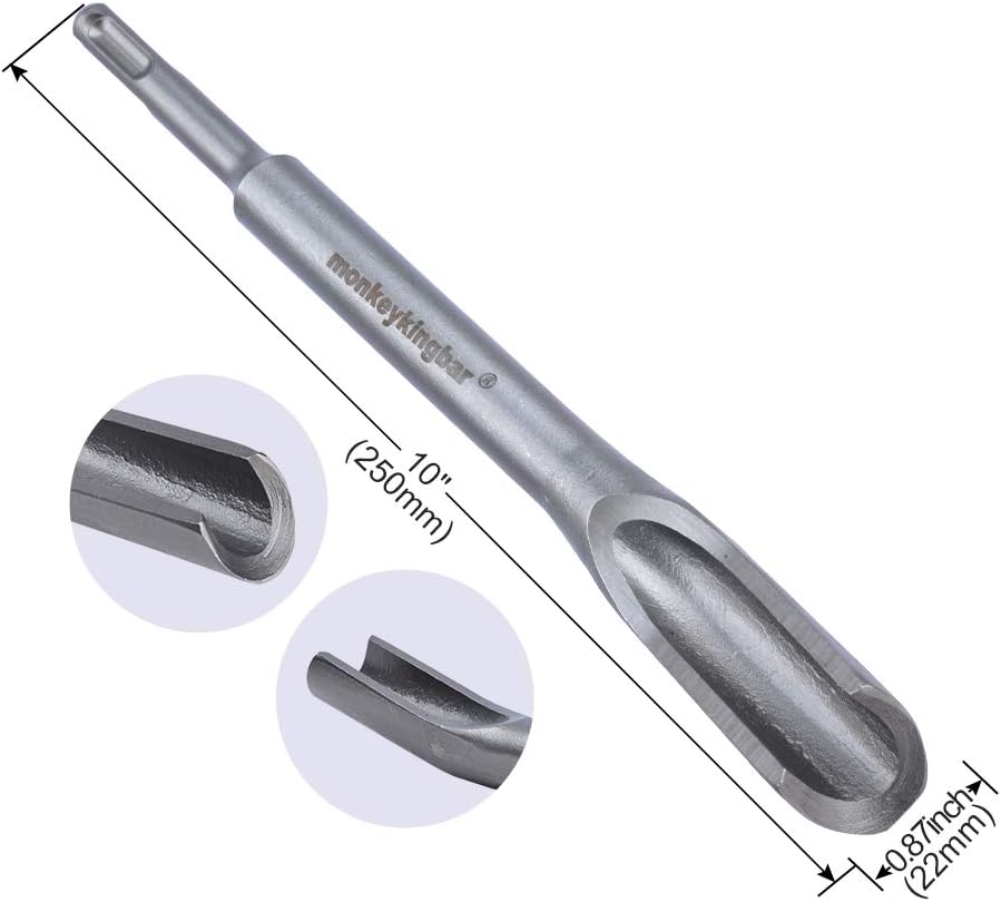 Monkey King Bar Chisel Set including SDS Plus Shanks, 4pc Masonry Concrete Drill Bit Set - Image 5