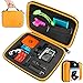 CamKix Carrying Case for Gopro Hero 4, Black, Silver, Hero+ LCD, 3+, 3, 2 and Accessories - Ideal for Travel or Home Storage - Complete Protection - Carabiner and Microfiber Cleaning Cloth Included