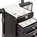 Best Choice Products Handcrafted Wooden Jewelry Box Organizer Wood Armoire Cabinet Storage Chest Espresso