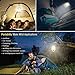 Portable LED Work Light, Rechargeable Waterproof Flood Light, COB Light with Magnetic Base Hanging Hook, 30W 1200LM for Outdoor Camping Fishing Hiking Emergency Car Repairing Job Lighting