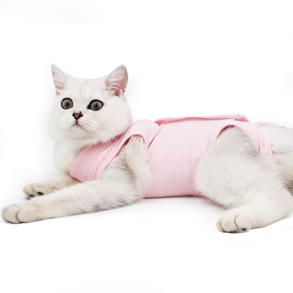 Cat Professional Recovery Suit for Abdominal Wounds or Skin Diseases, E-Collar Alternative for Cats after Surgery Wear,cat medical vest โ image 1