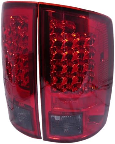 Redlines TL-DRAM02-LED-RS Red/Smoke Medium LED Tail Light for Dodge Ram '02-'05 - Pair