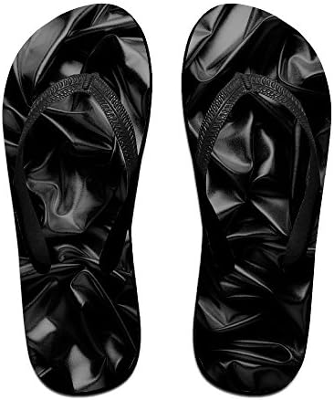 Wons Abstract Background Luxury Cloth Or Liquid Wave Or Wavy Folds Of Grunge Silk Texture Satin Velvet Fashion Women's /Men's Classical Flip Flops