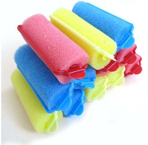 10pcs Foam Sponge Magic Beauty Hair Curlers Rollers Salon Dressing Styling Tool