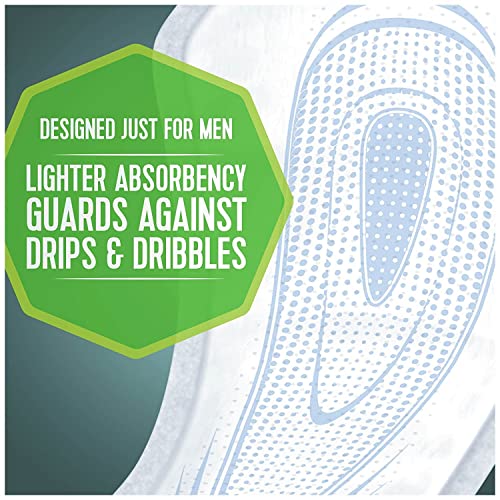 Depend Incontinence/Bladder Control Shields, Pads for Men, Light