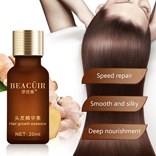Besde Hair Care Essence Treatment For Men and Women Hair Loss Fast Powerful Hair Growth Serum Repair Hair Root (Browm, 20ml)