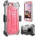 SUPCASE Unicorn Beetle Pro Series Case Designed for iPhone 7 / 8 / iPhone SE 2 (2020) / iPhone SE 3 (2022), Full-body Rugged Holster Case with Built-in Screen Protector (Pink/Gray)