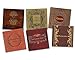 Jane Austen Books Coaster Set - Sandstone Tile with Cork Back - 6 Piece Set