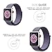 For Apple Watch Band,Soft Breathable Woven Nylon Replacement Sport Loop Band for Apple Watch Series 3/2/1 [38MMM Midnight Blue]