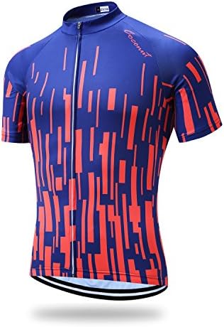Coconut Ropamo CR Men's Cycling Jersey Shorts Sleeve Bike Clothing Biking Shirt Cycle Jersey with 3 Pockets