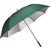 G4Free 54/62/68 Inch Extra Large Windproof Golf Umbrella UV Protection Automatic Open Double Canopy Vented Sun Rain Stick Umbrella