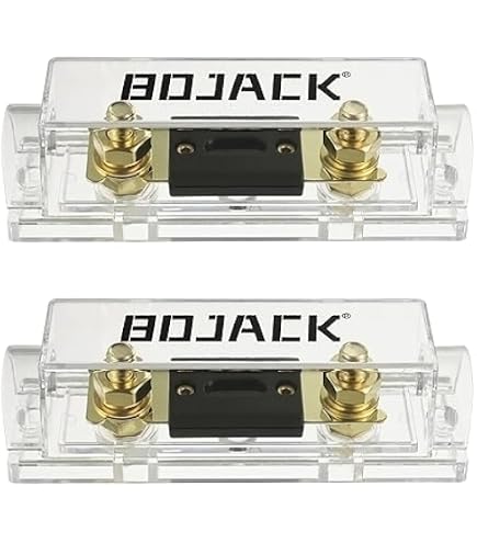 Gold Plated AGU Inline Fuse Holder Kit – 4 Or 8 Gauge, Includes 120A Fuses
