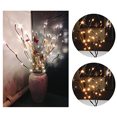 image for Sonmer 30'' Warm-light LED Waterproof Willow Branch Lamp Floral Lights