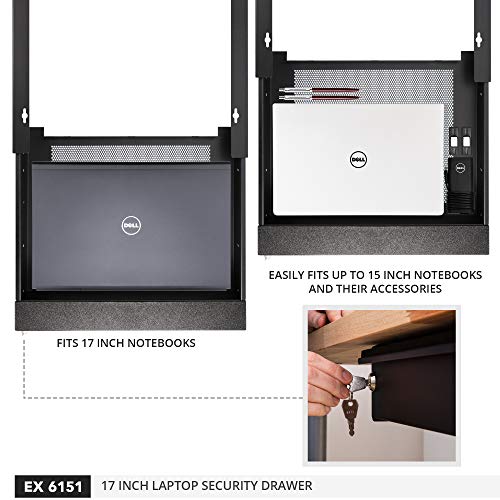 Penn Elcom Ex 6151b 17 Extendable Locking Laptop Security