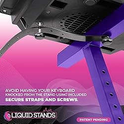 Liquid Stands Keyboard Stand w/ Wheels - Z Style