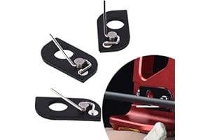 HRCHCG Black Stainless Steel Arrow Rest Archery RH LH Recurve Bow Arrow Rest Hunting Shooting Targeting Accessory(Pack of 3)