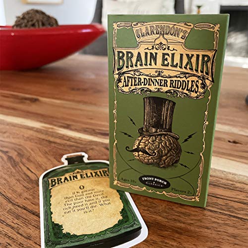 Front Porch Classics Brain Elixir After Dinner RIDDLES Cards, Package