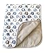 Vera Elephant Cotton Fleece Baby Blanket (Blue Grey)