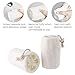 100% Natural 6 Pack of 4 inch Loofahs, ZUEXT SPA Exfoliating Scrubber for Skin Care, Luffa Body Scrub Sponge with Travel Bag, Natural Loofah Exfoliating Bath Sponge, Remove Dead Skin