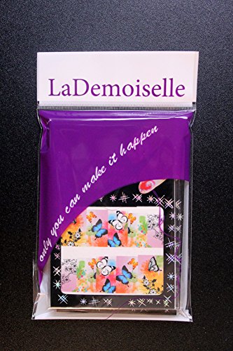 Nail Art Water Slide Tattoo Decals  Full-Cover  Abstract & Large Flowers, 10 - pack  /CVII/