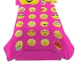 Emojination Happy Emoji Twin Sized Plush Blanket