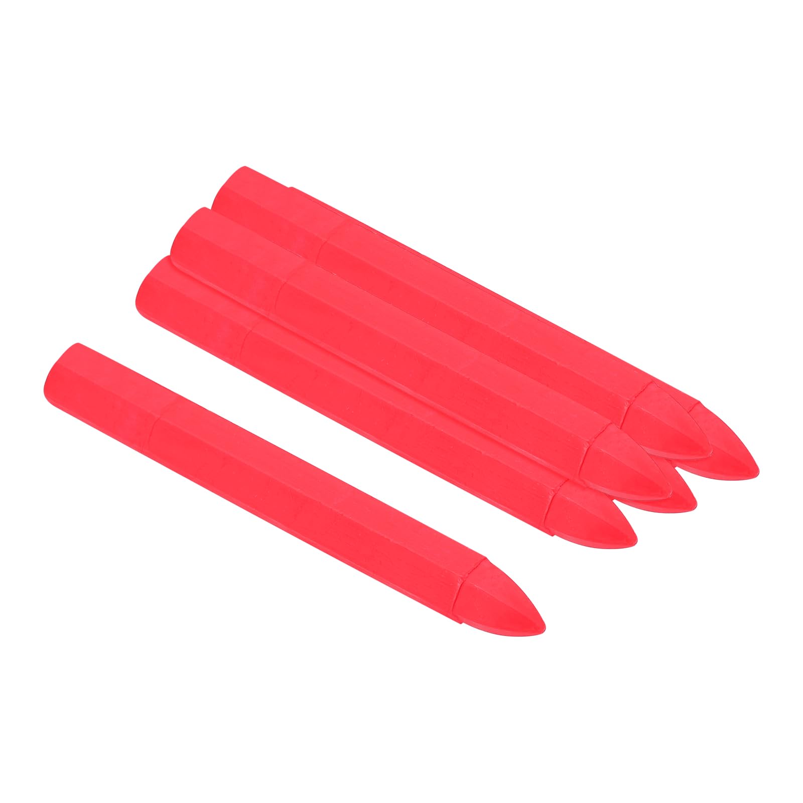 PATIKIL Lumber Marking Crayons, 6 Pcs 4.2x0.6 inch Hex Wax Tire Marker Drawing Crayons for Wood, Glass, Ceramics, Cartons, Cloth, Stone, Fluorescent Pink