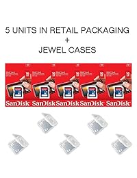Lote de 5 SanDisk 16 GB SD SDHC Class 4   Tarjeta de memoria flash cámara sdsdb-016g-b35 Pack + (5 Jewel Cases)...