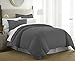 IENJOY HOME Hotel Collection Soft Brushed Microfiber Duver Cover Set, Queen, Gray