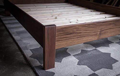 Simple American Hardwood Platform Bed Frame, Queen Size, With Slats, Shipping Included