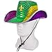Windy City Novelties LED Light Up Sequin Cowboy Hat - Unisex (Mardi Gras)