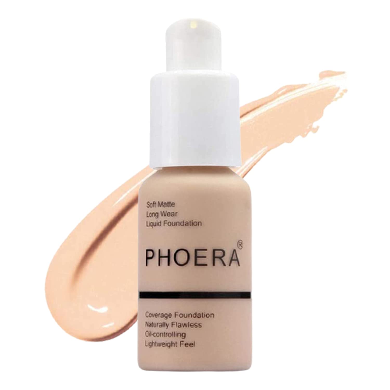 Glamza PHOERA Foundation Concealer Makeup Full Coverage Matte Brighten Long Lasting UK (108 TAN)
