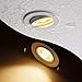 OBSESS 3 Inch LED Recessed Ceiling Light with Junction Box Dimmable LED Downlight Shower Lights Gimbal Trim 3000K Warm White 8W 600LM Brightness IP54 Waterproof for Bathroom, Kitchen, Porch, Hallway
