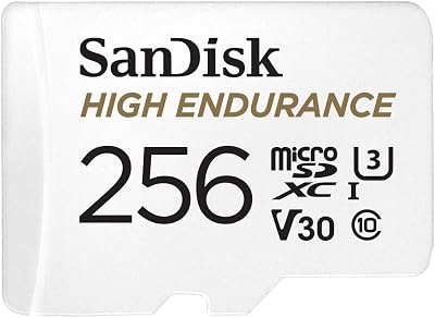 SanDisk 256GB High Endurance microSDXC Card for IP Cameras Dash Cams U3 V30