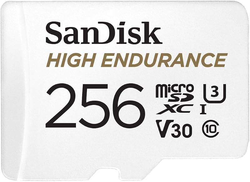 SanDisk 256GB High Endurance microSDXC Card for IP Cameras Dash Cams U3 V30