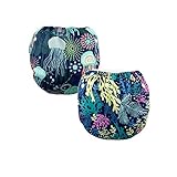 CZCCZC 2016 New Style 2 pcs One Size Reuseable Washable Baby Swim Diapers (style p3)