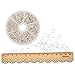 PandaHall Elite About 1745 Pcs Iron Open Jump Rings O Ring Diameter 4mm 5mm 6mm 7mm 8mm 10mm for Jewelry Findings Silver