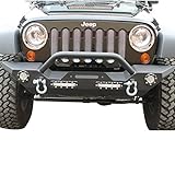 E-Autogrilles Headlight Cover Triple Chrome Plated ABS for 07-17 Jeep Wrangler JK - Pair (Silver) (69-0200)