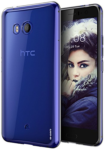 HTC U11 Case, HTC Ocean Case, As-Guard Ultra [Slim Thin] Flexible TPU Gel Rubber Soft Skin Silicone Protective Case Cover For HTC U11 / HTC Ocean (Clear)