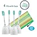 TPLB 2017 Electric Toothbrush Replacement Heads Compatible for Philips Sonicare E-Series | FDA Approved, BPA Free Bristles, Reduced Noise | For Advanced, CleanCare, Elite, Essence & Xtreme | Free Gift