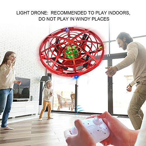 BOMPOW-Drone-for-Kids-Flying-Drones-Remote-Control-Drone-with-2-Speeds-and-LED-Light-for-Christmas-Xmas-GiftRed